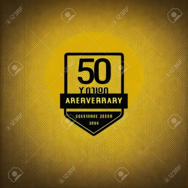 50 Years Anniversary Celebration Your Company Vector Template Design Illustration