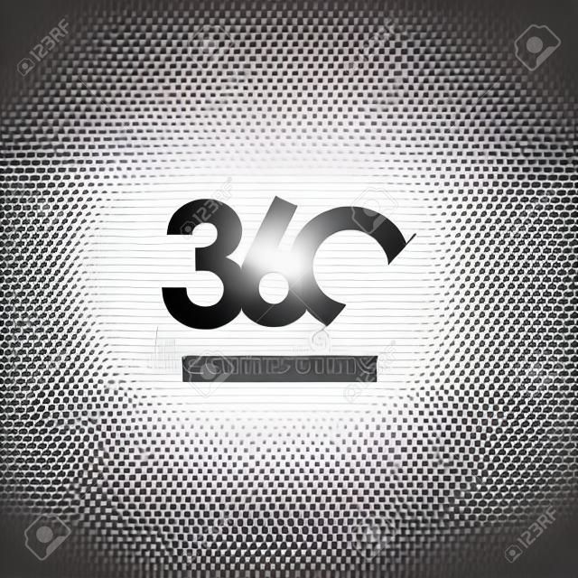 360 Logo-Vektor-Vorlagen-Design-Illustration