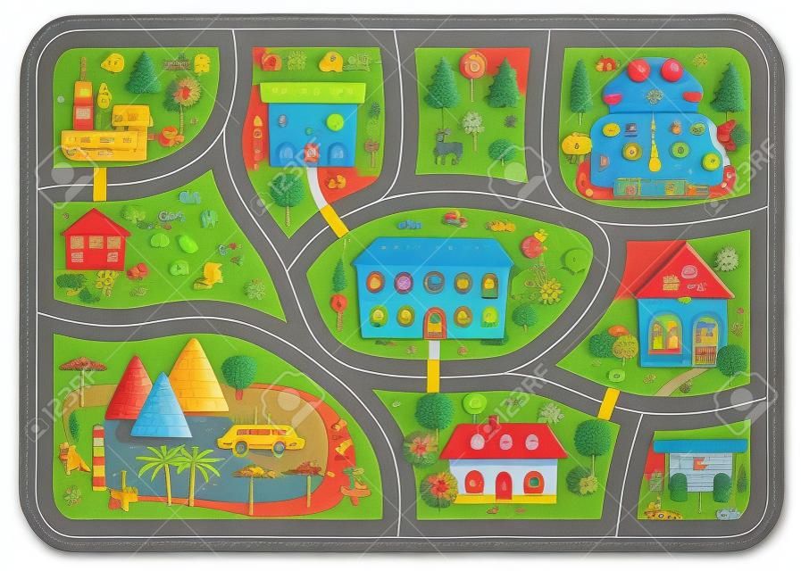 儿童活动娱乐用道路游戏垫
