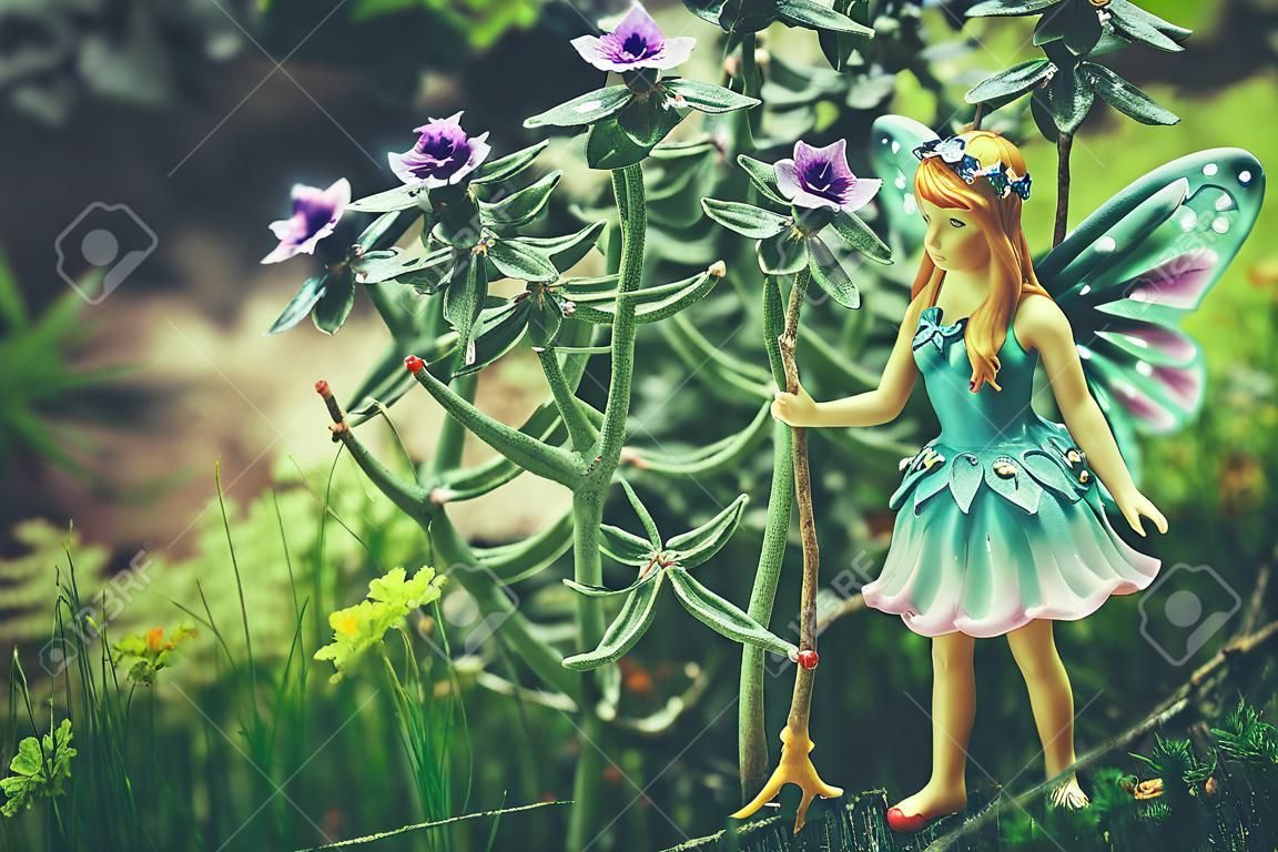 image of magical little fairy in the forest