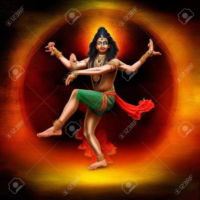 Shiva Nataraja, le dieu hindou, Siva dans la danse posent. Le créateur et destructeur