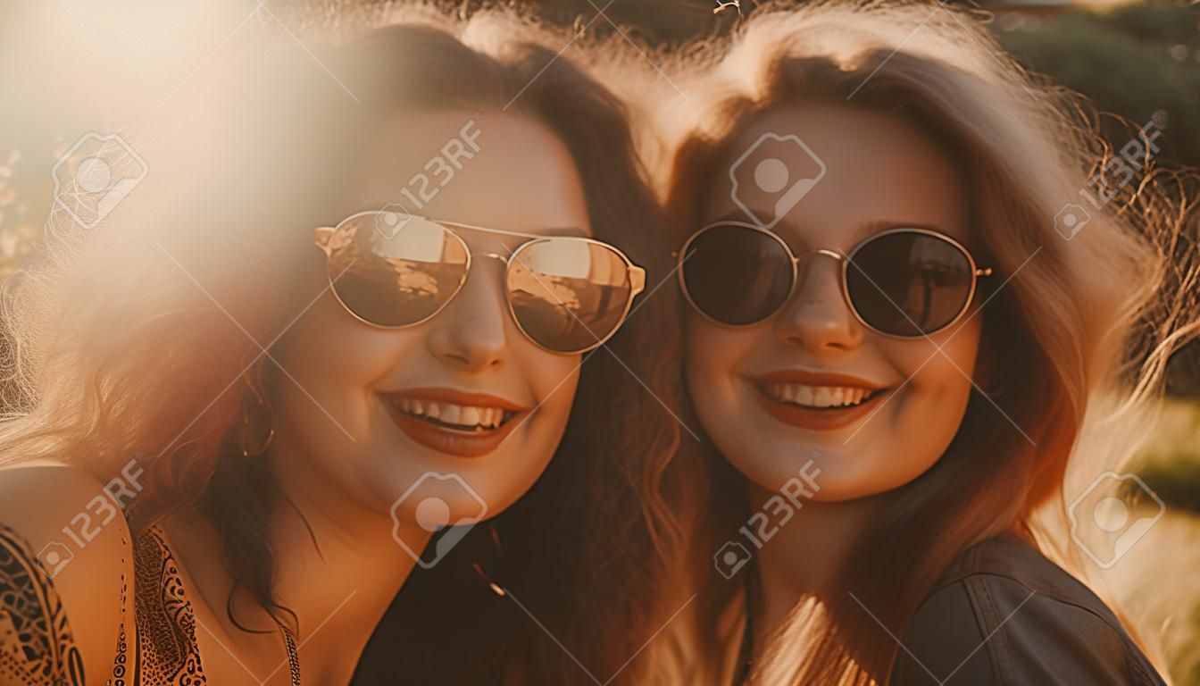 Generative AI and happy pals enjoying a good time in the sun