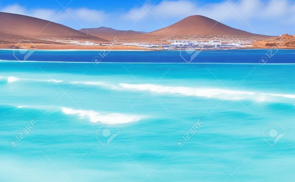 Plaża Jandia Risco el Paso Fuerteventura na Wyspach Kanaryjskich w Hiszpanii