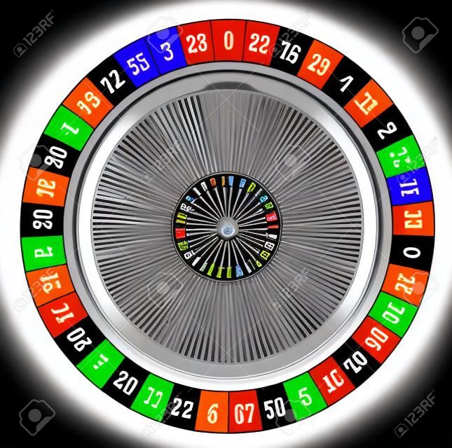 generadas por ordenador rueda de la ruleta con números y colores