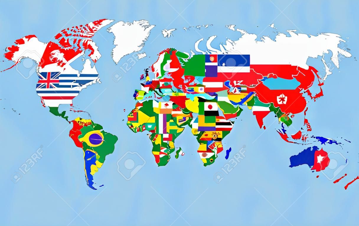 世界各國國旗地圖符號完整的說明