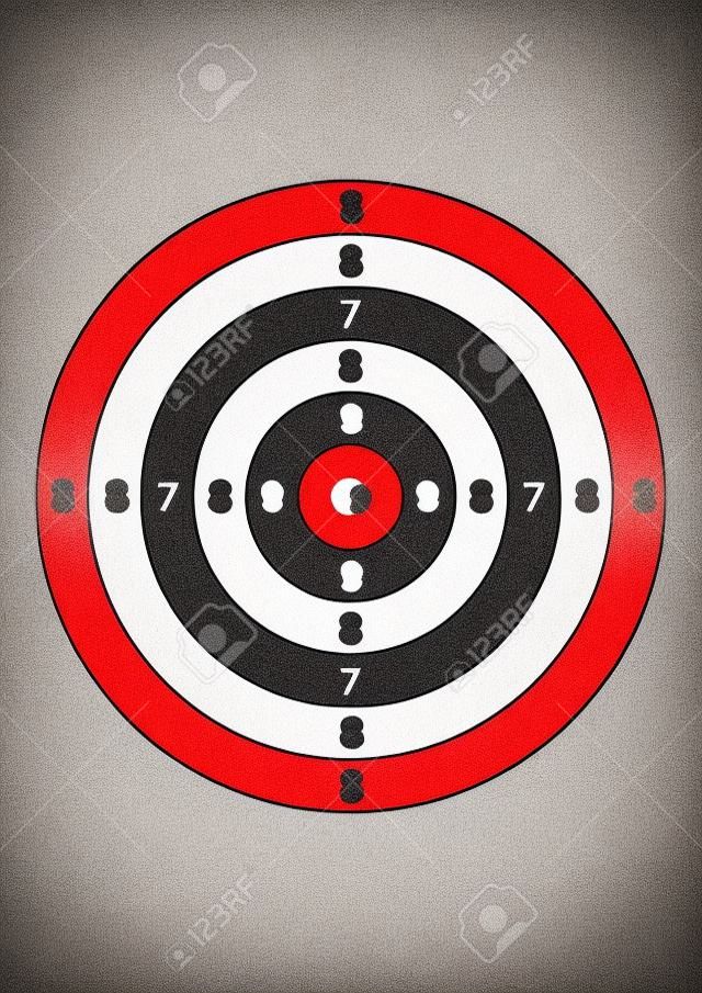 pistool schieten bereik bullseye illustratie doel symbool