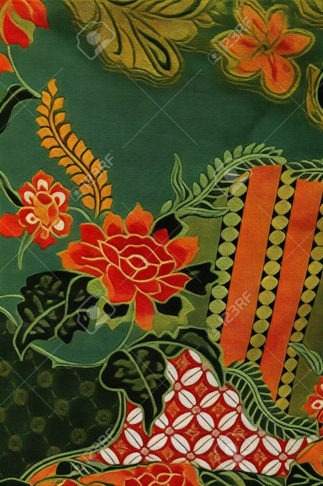 padrões detalhados de pano batik Indonésia