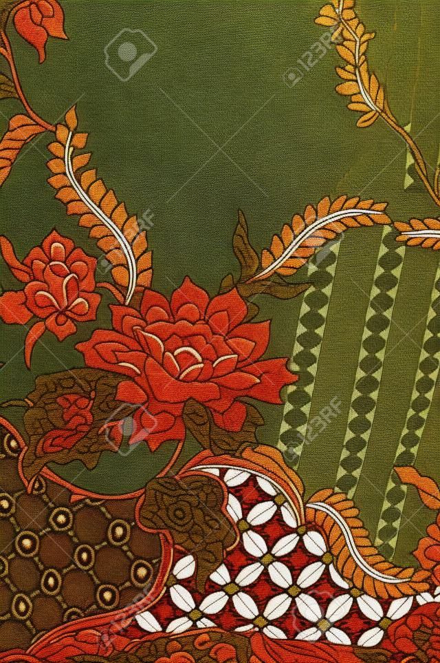 padrões detalhados de pano batik Indonésia