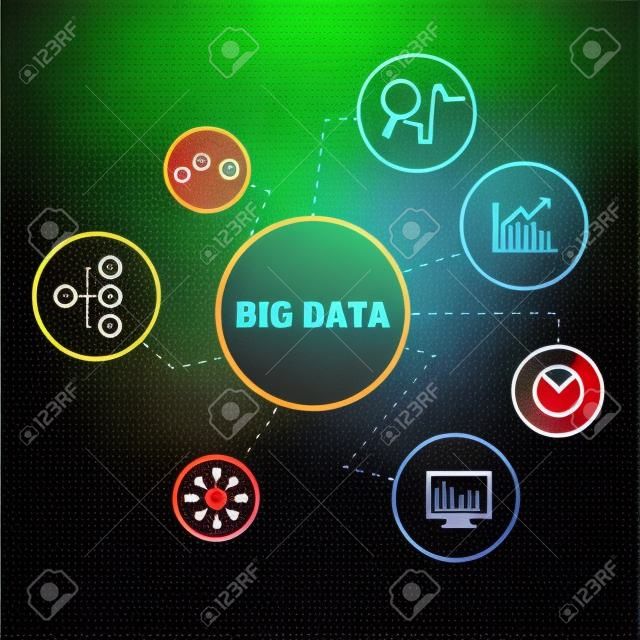 Vector illustration big data