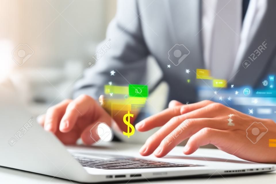 money transfer global business FinTech Finance Technology Online Banking, Currency Exchange Concepts and Interbank Payments.
