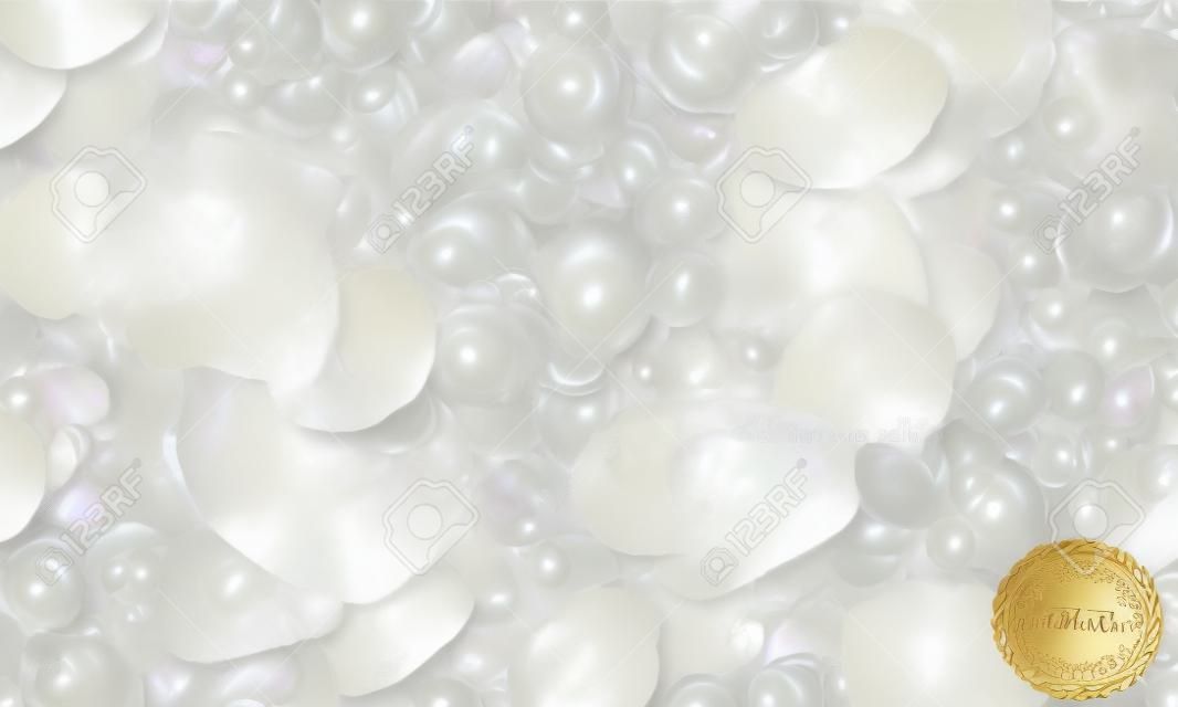 Abstrakter Perlenhintergrund der Perlmutt-Austernschale