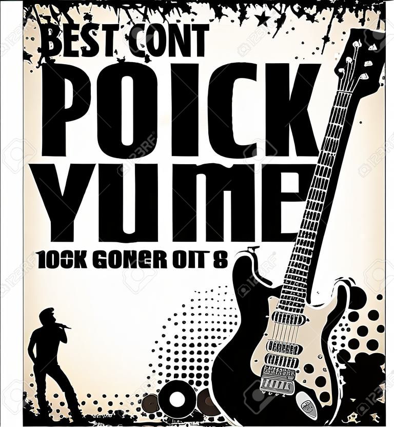 cartel del concierto de rock