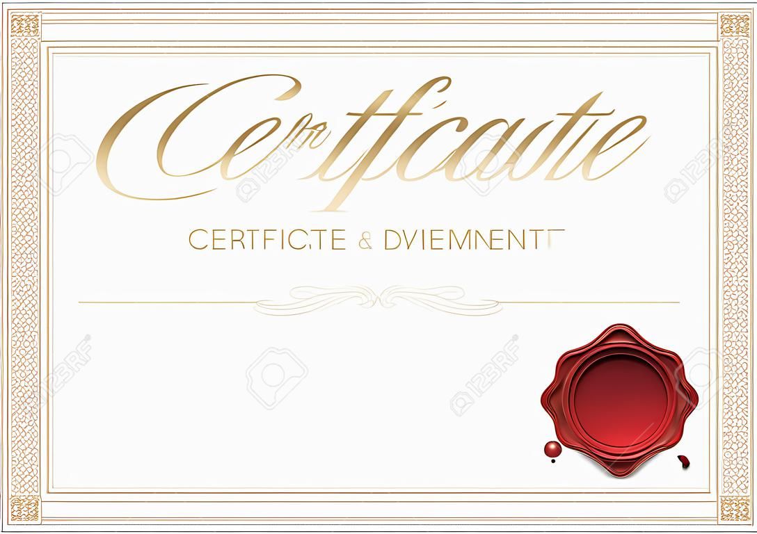 Modèle de certificat