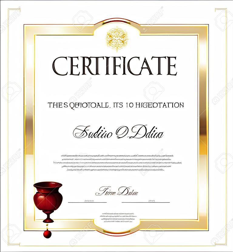 Certificate oder Diploma template