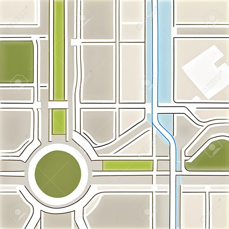 Sfondo trasparente di mappa astratta della città