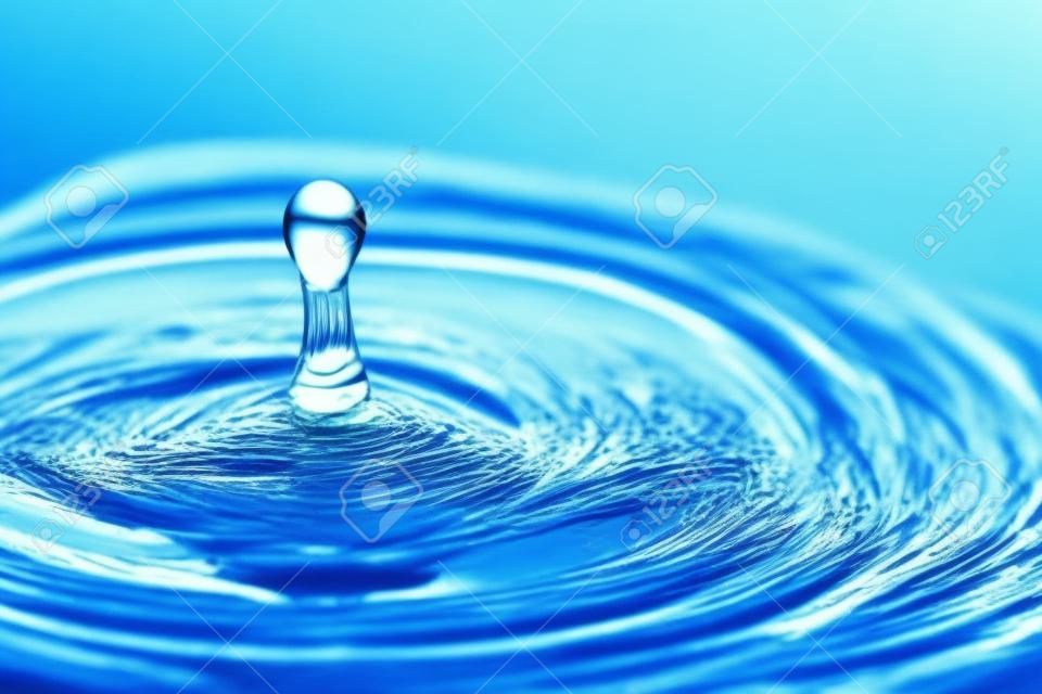 Water drop Spritzwasser Makro mit Wellen