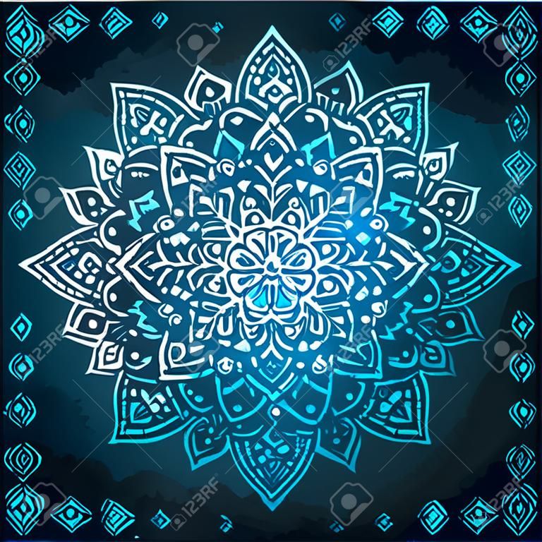 Blue Indian Ornament