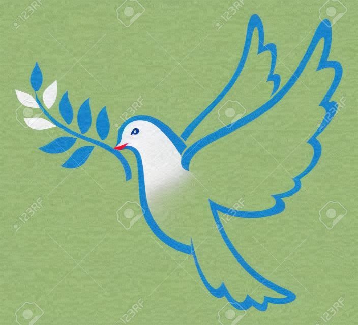 和平鸽，和平鸽，和平的象征