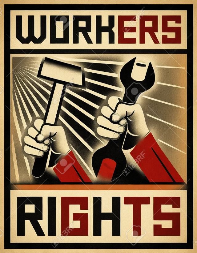 工人权利海报工人权利设计