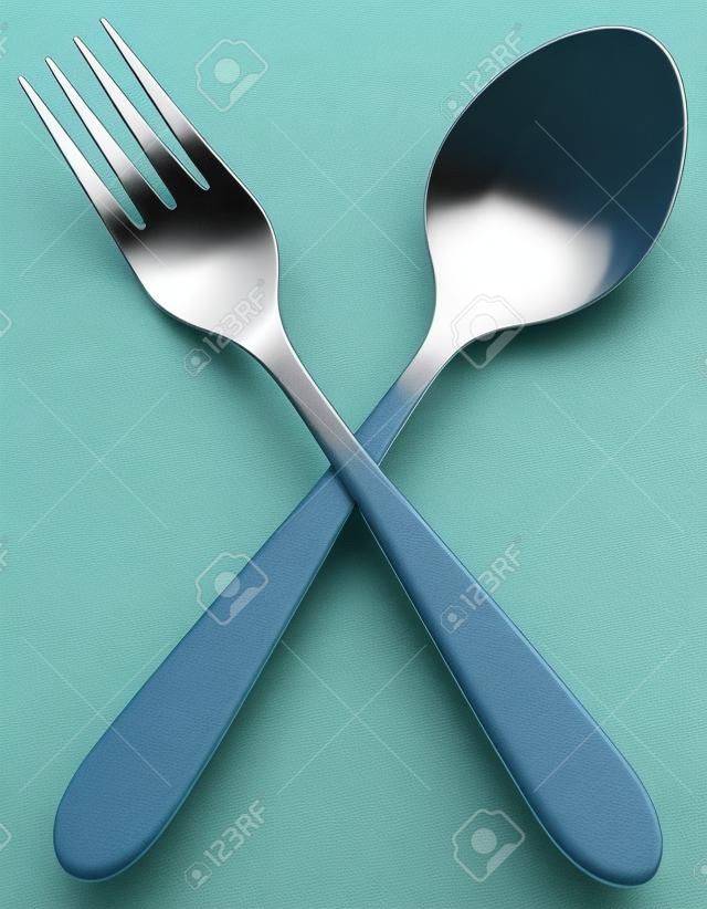fourchette et une cuillère franchi