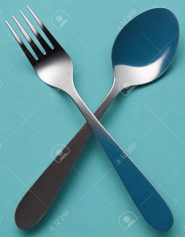 fourchette et une cuillère franchi