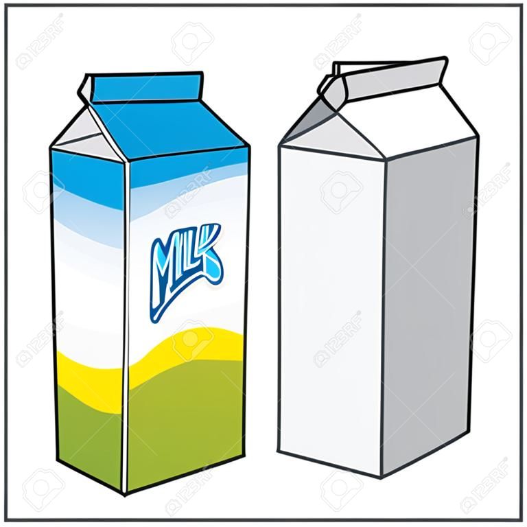 melkverpakking melkverpakking met schroefdop, kartonnen doos, melkdoos, melkverpakking, melkverpakking