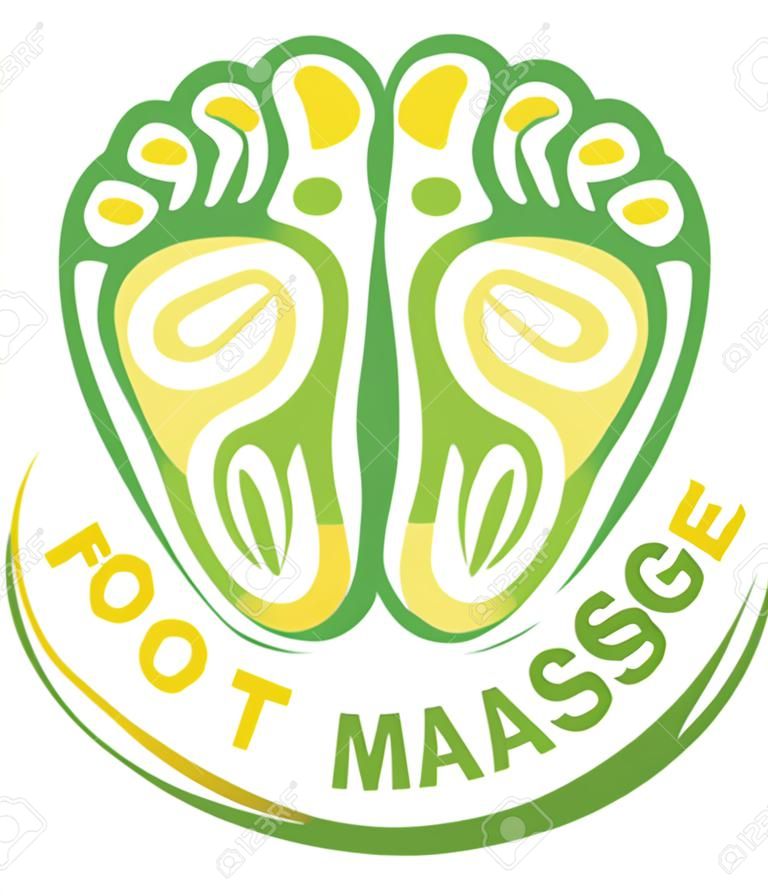 voet massage symbool voet massage ontwerp, voet massage teken