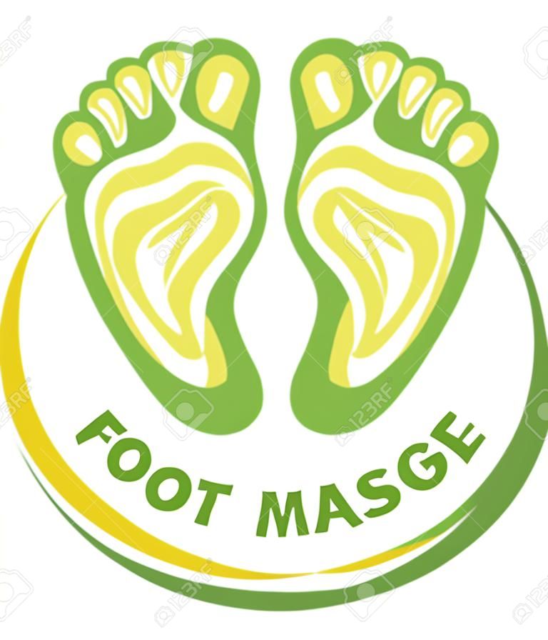 pied symbole massage massage des pieds design, signe massage des pieds