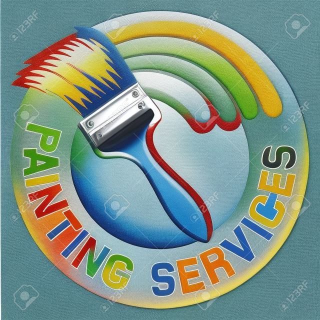 회화 서비스 레이블 그림 서비스 기호