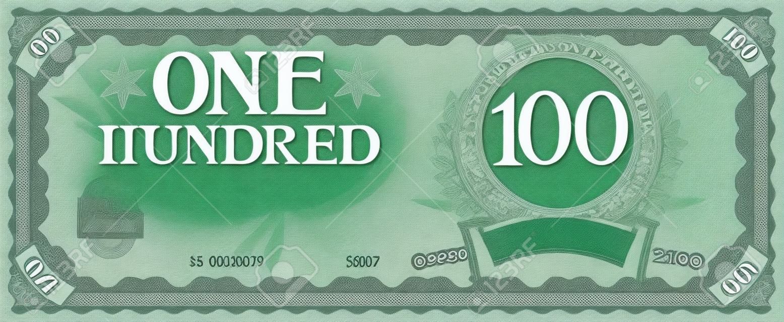 száz absztrakt bankjegy