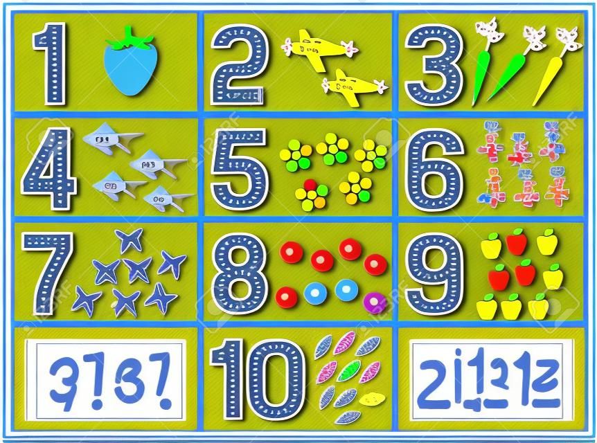 los números de aprendizaje para niños (juego de contar para los niños de jardín de infantes)