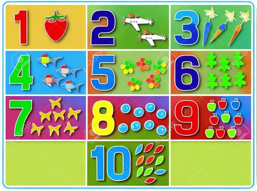 Lernen Zahlen für Kinder (Zählspiel für Kindergartenkinder)