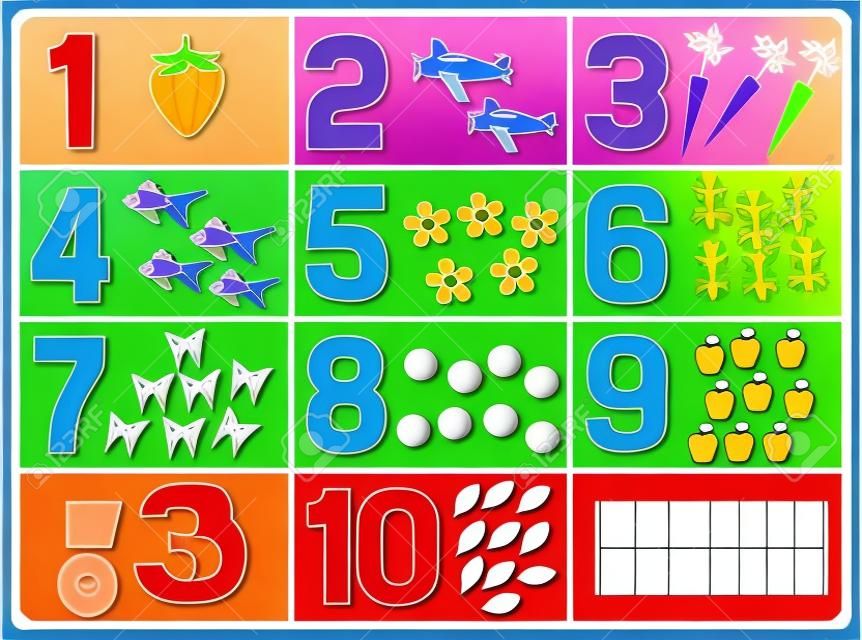 learning numbers for kids (counting game for kindergarten kids)