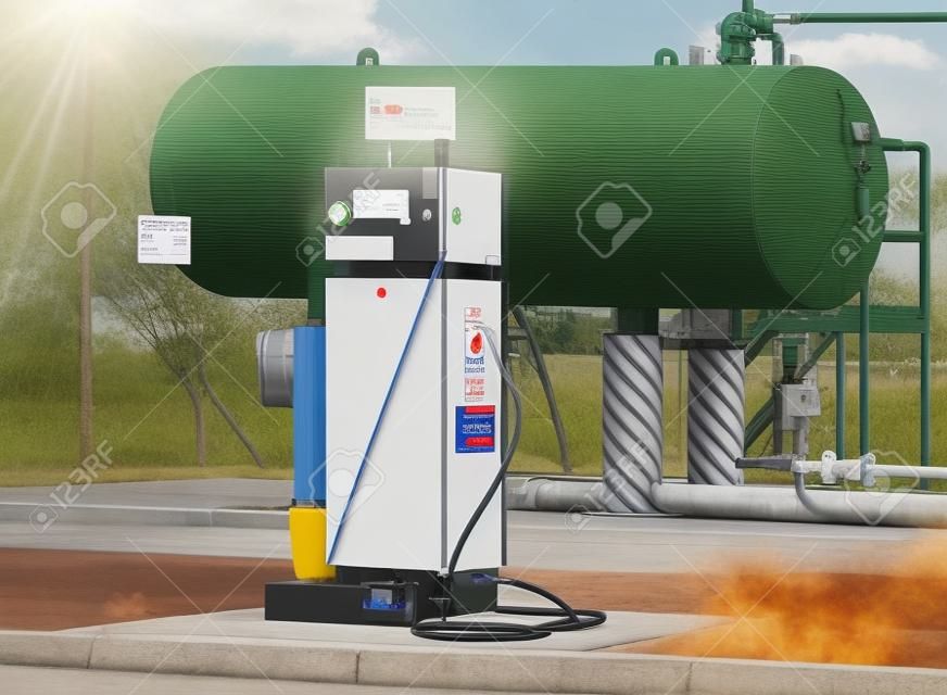 Compact LPG filling station for filling liquefied gas into the vehicle tanks