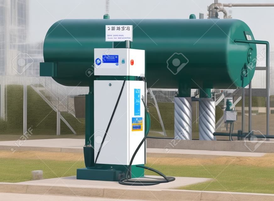 Compact LPG filling station for filling liquefied gas into the vehicle tanks