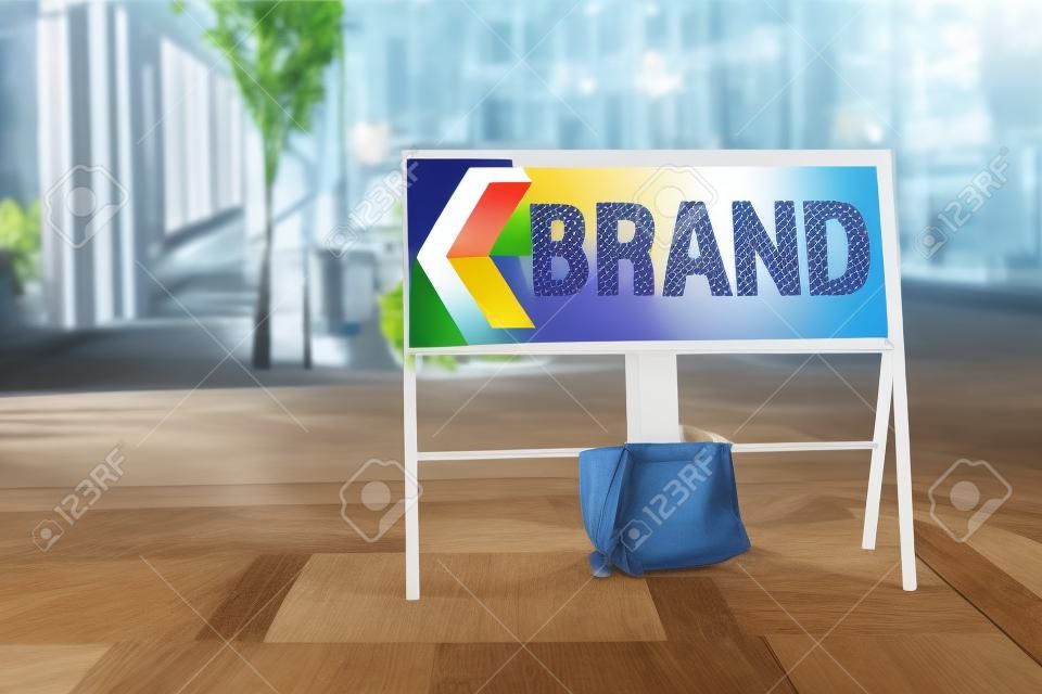 Brand. Business, logo, name, advertising and marketing concept