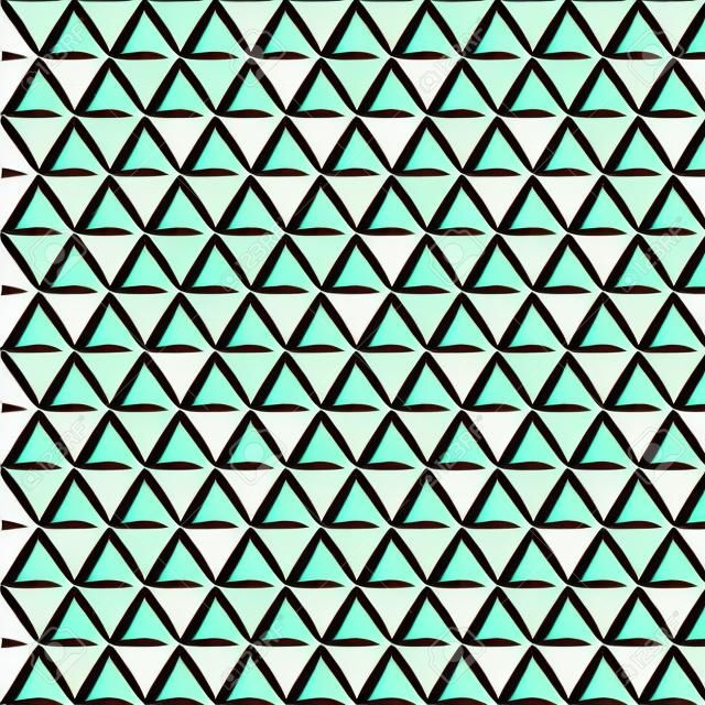 Seamless vector background. Modern ornament with volume repeating triangles. Geometric pattern