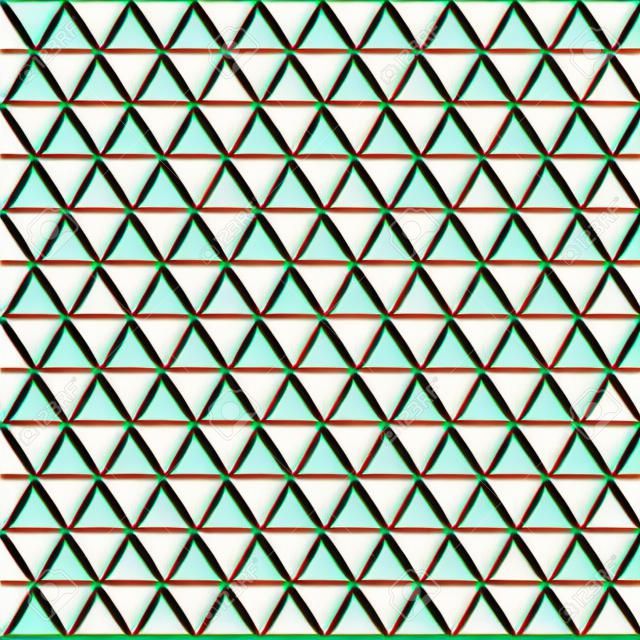 Seamless vector background. Modern ornament with volume repeating triangles. Geometric pattern