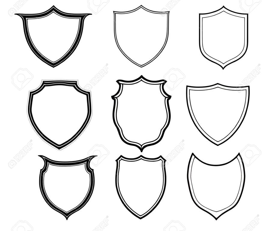 Raccolta di forme scudo araldico