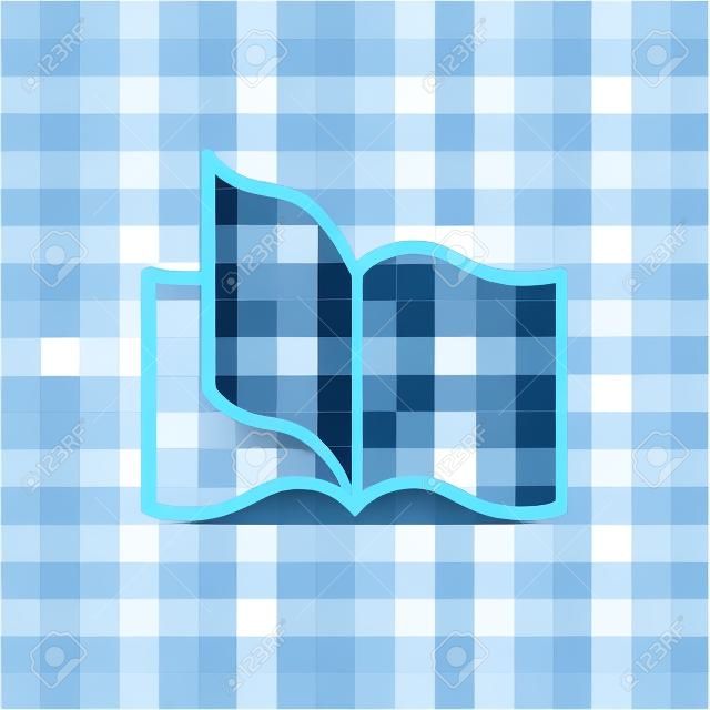 Icona di vettore del libro isolato su sfondo trasparente, concetto di marchio del libro