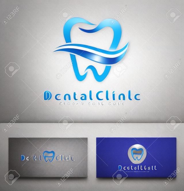 Dental Logo Design. Dentista Logo. Dental Clinic Creative Company Vector Logo.