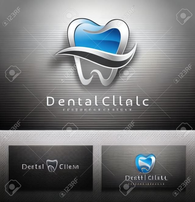 Dental Logo Design. Dentista Logo. Dental Clinic Creative Company Vector Logo.