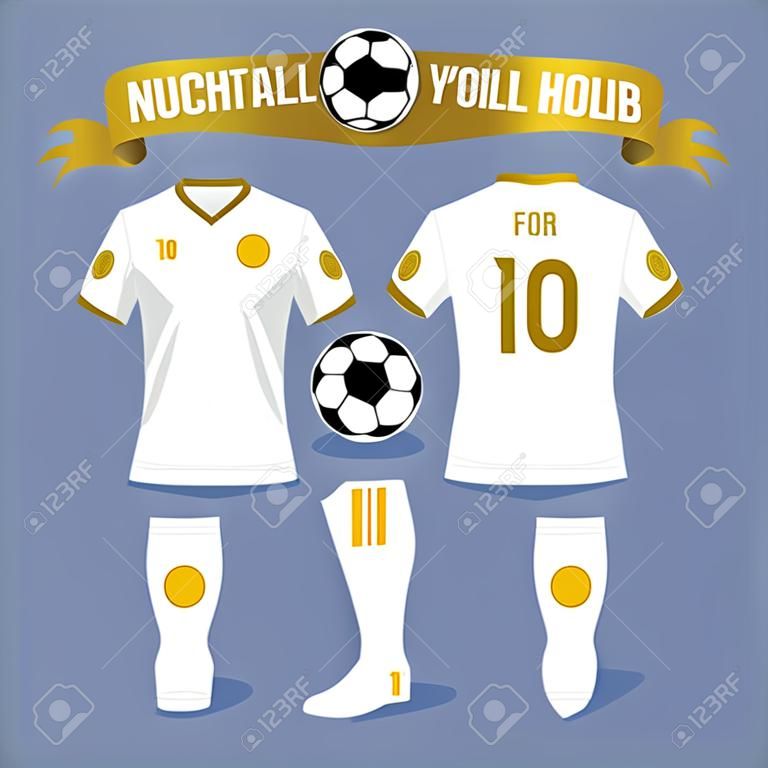 Soccer uniform template for your football club, illustration design.