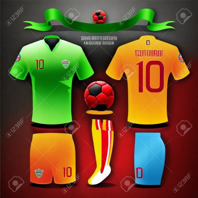 Soccer uniform template for your football club, illustration design.