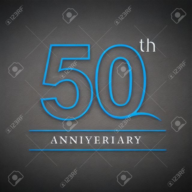 50年周年庆典标识。五十周年纪念标志
