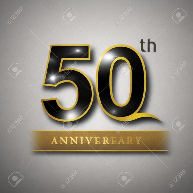 50 yıl yıldönümü kutlama logosu. 50. yıldönümü logosu