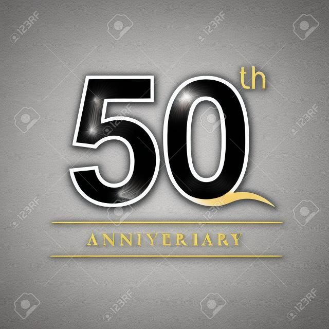 Logotype de célébration d'anniversaire de 50 ans. Logo du 50e anniversaire