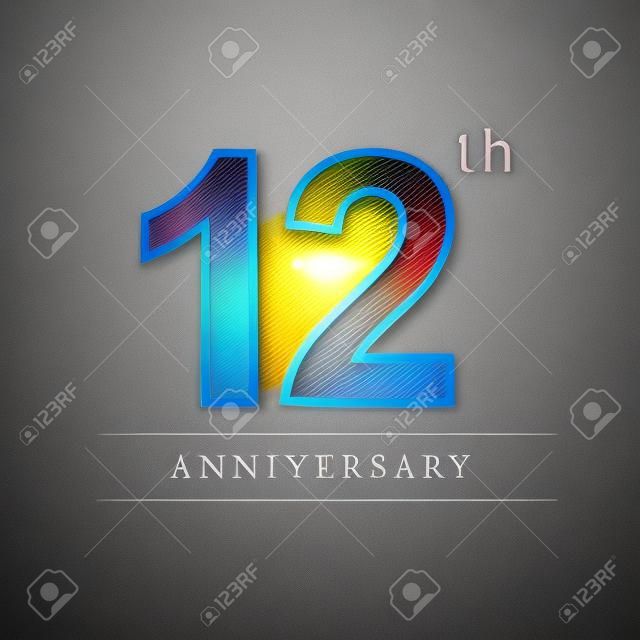 12周年記念ロゴタイプ。12周年記念ロゴ
