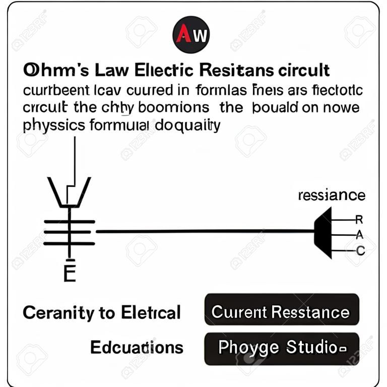 résistance de schéma de circuit simple