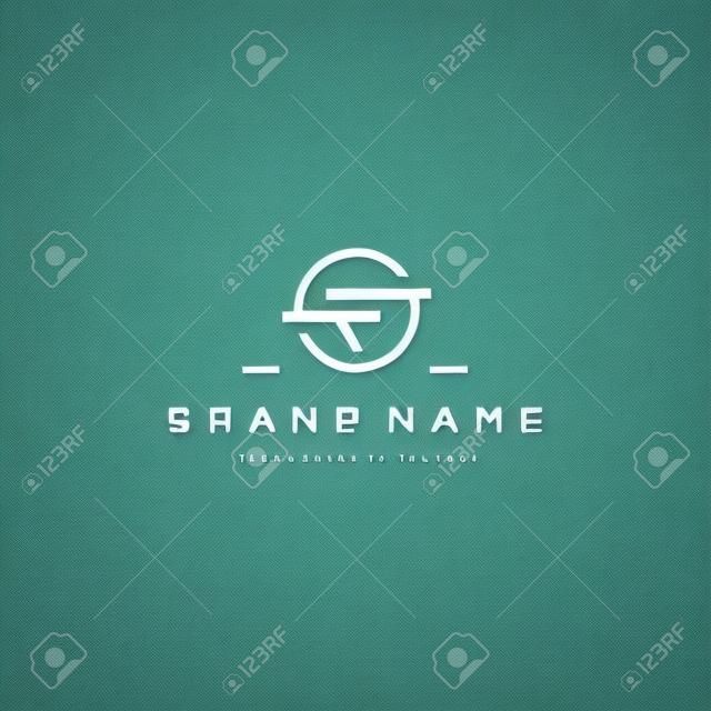 letter SF logo ontwerp vector template